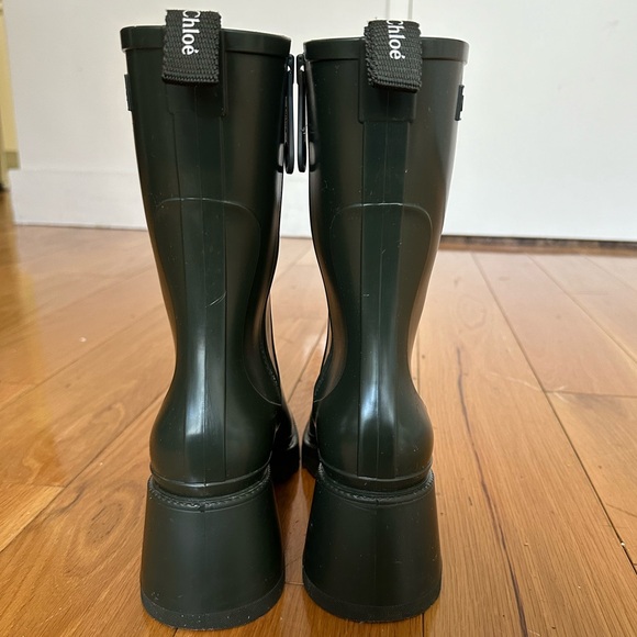 Chloe Betty PVC Lug Sole Rain Boots - Picture 3 of 7